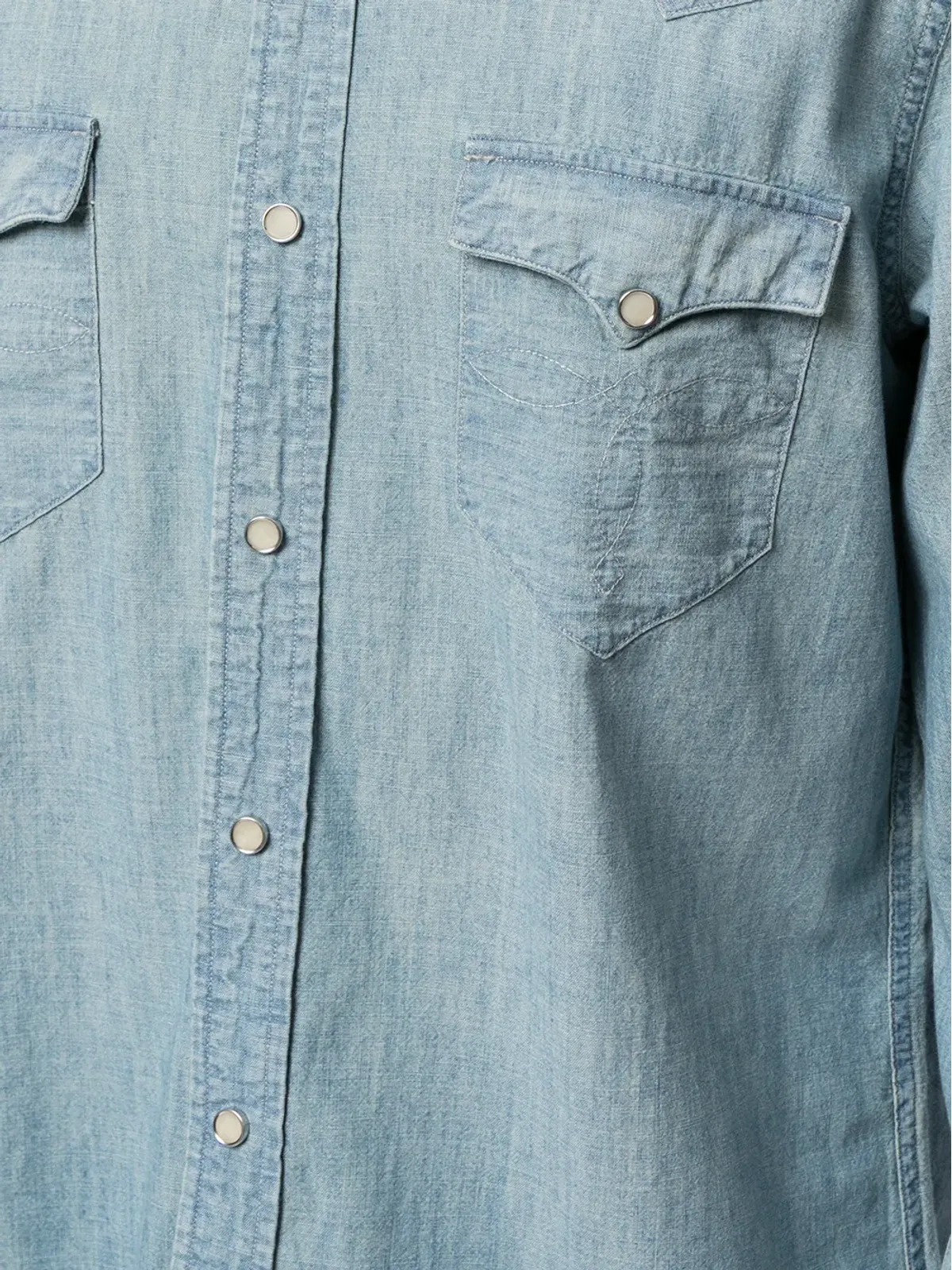 Ralph Lauren RRL クラシックカラー デニムシャツ - 画像5