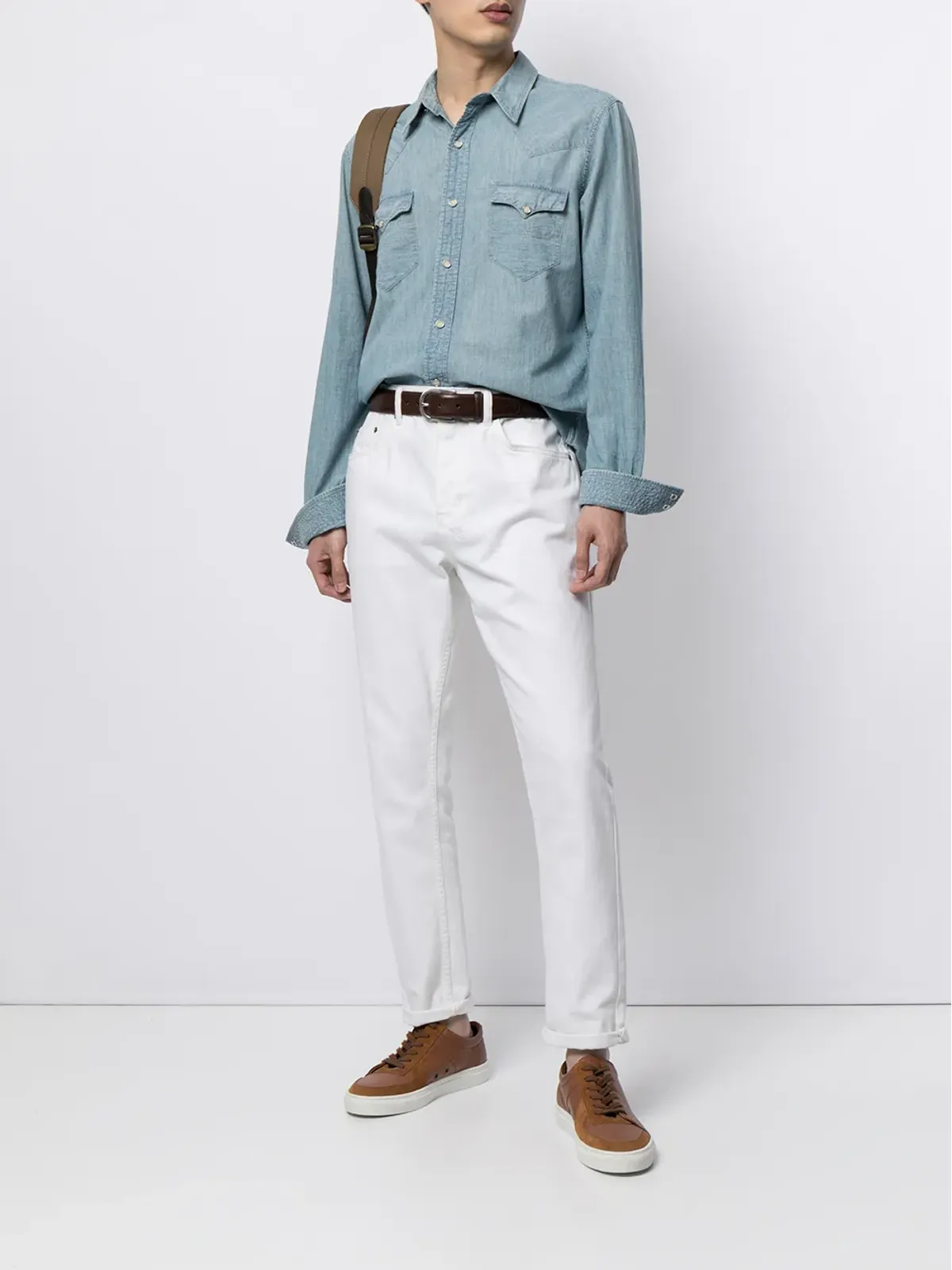 Ralph Lauren RRL クラシックカラー デニムシャツ - 画像2