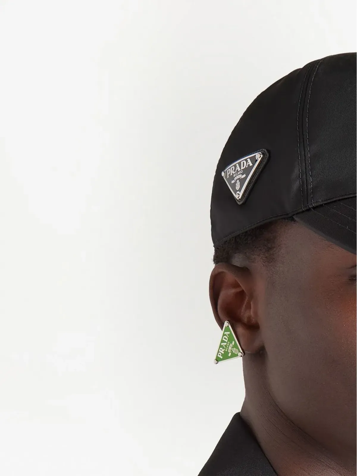 Prada ロゴプレート ベースボールキャップ - 画像5