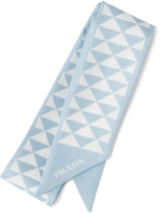 Prada Prada 三角ロゴ ツイル スカーフの商品画像