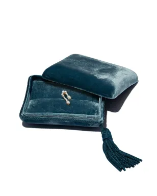 Sophie Bille Brahe ベルベット風ジュエリーボックス ブルー - サムネイル2