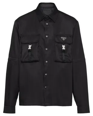Prada レーニオン トライアングルロゴ シャツ - サムネイル1