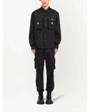 Prada レーニオン トライアングルロゴ シャツ - サムネイル2