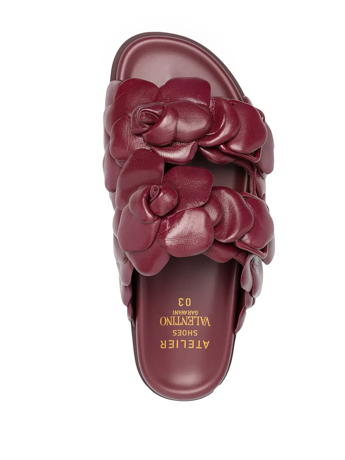 Valentino Garavani ローズエディション サンダル レッド - 画像4