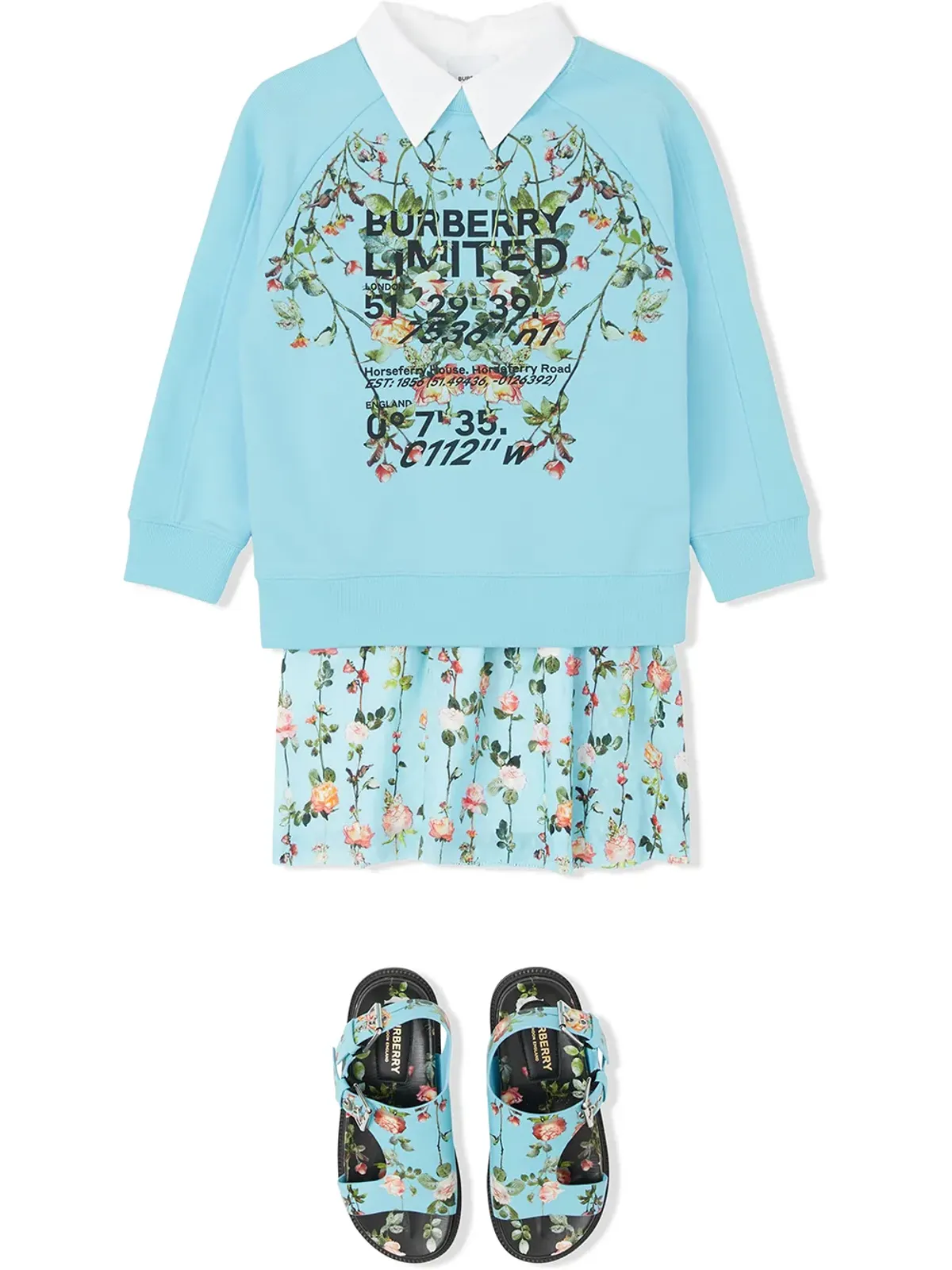 Burberry Kids Montage print クルーネック スウェット - 画像2
