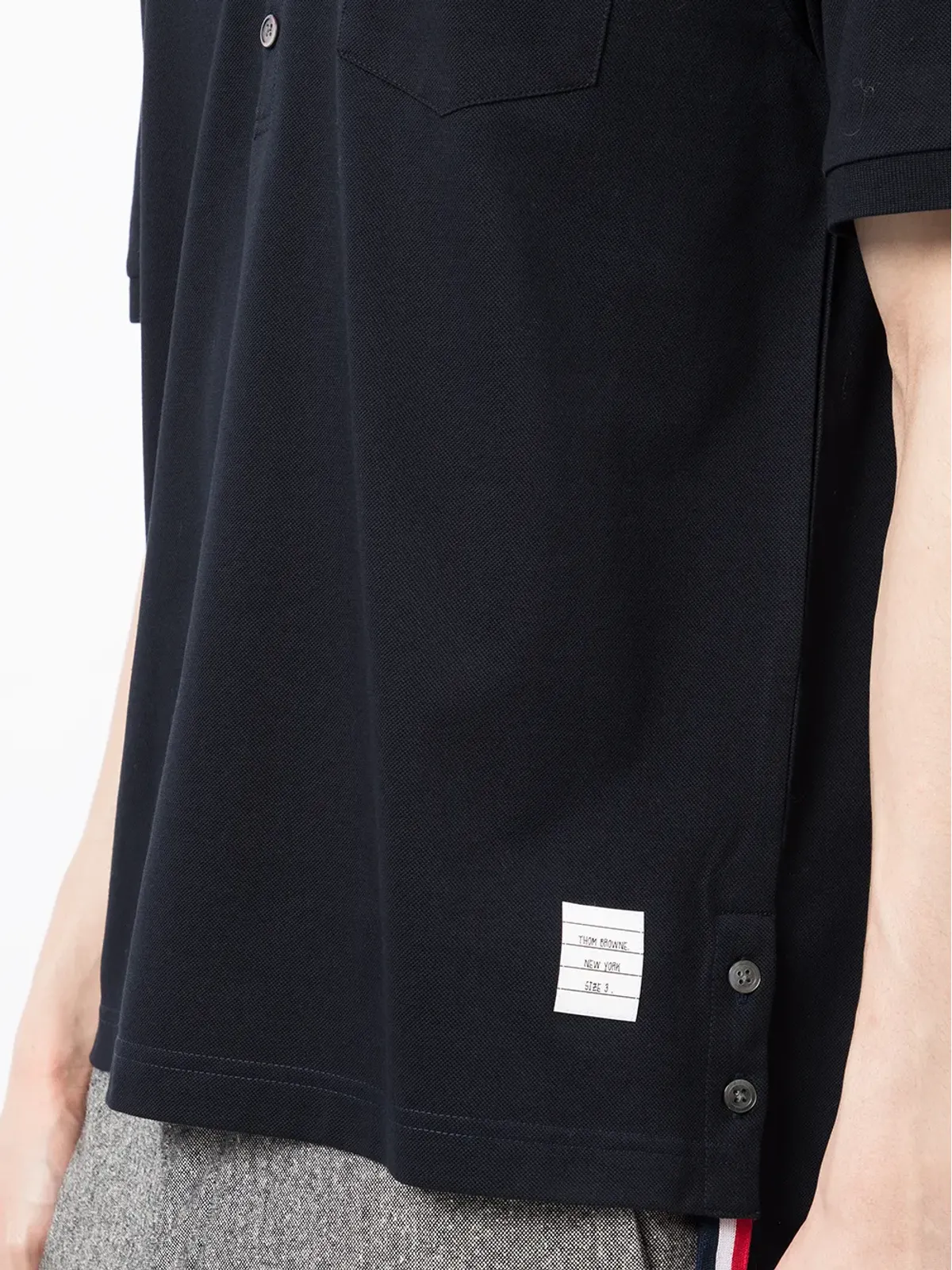 Thom Browne RWBストライプ ポロシャツ - 画像5