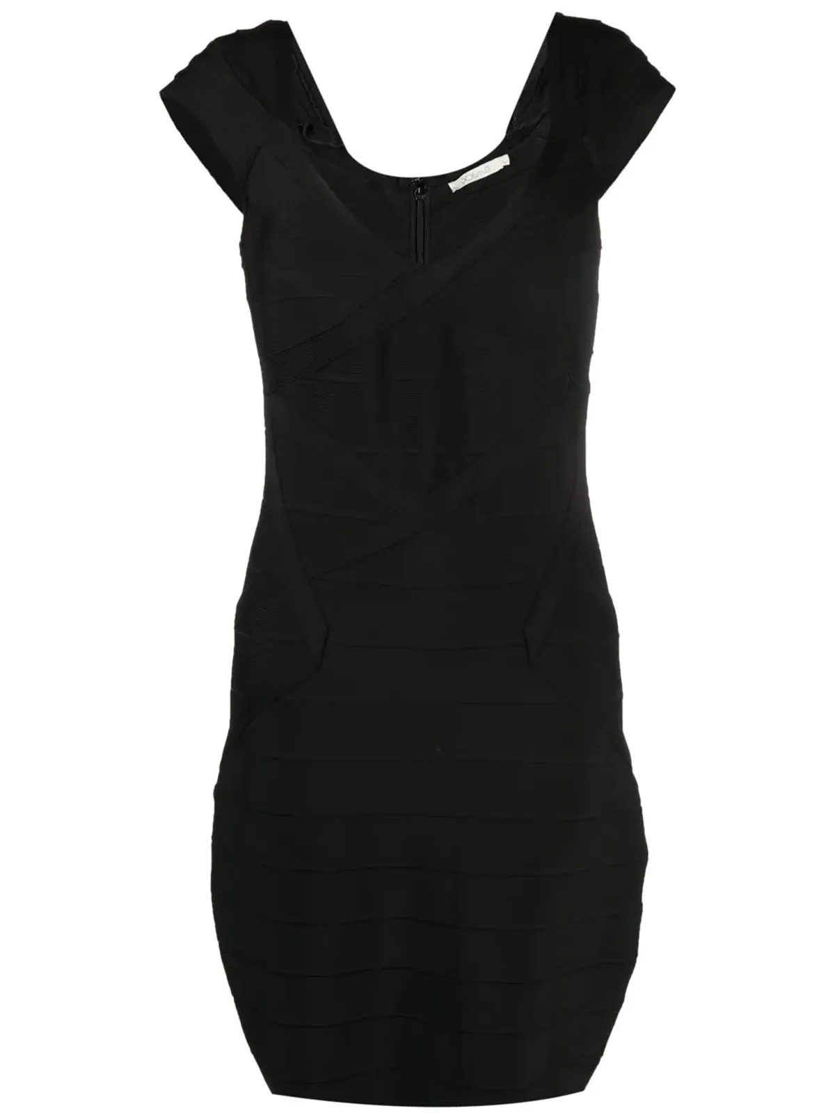A.N.G.E.L.O. Vintage Cult 2000s panelled fitted dress - Black - 画像1