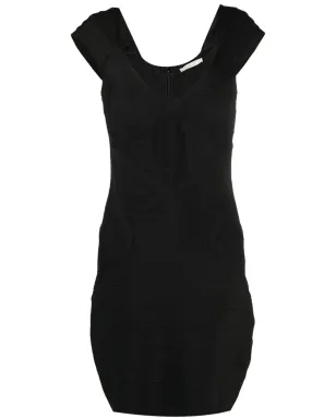 A.N.G.E.L.O. Vintage Cult 2000s panelled fitted dress - Black - サムネイル1