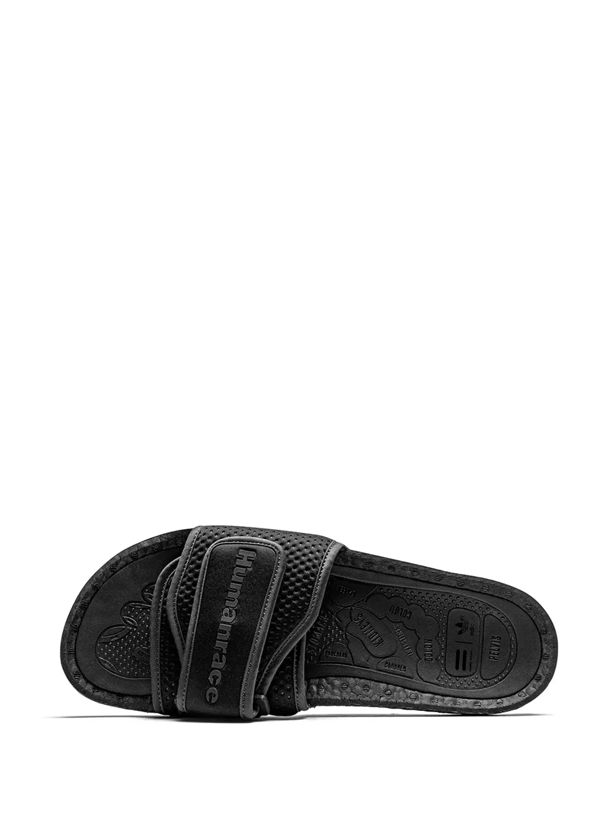adidas x Pharrell Williams Chancletas Hu slides - Black - 画像4