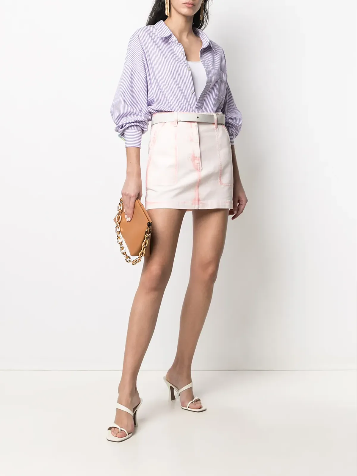 Alberta Ferretti デニムミニスカート - 画像2