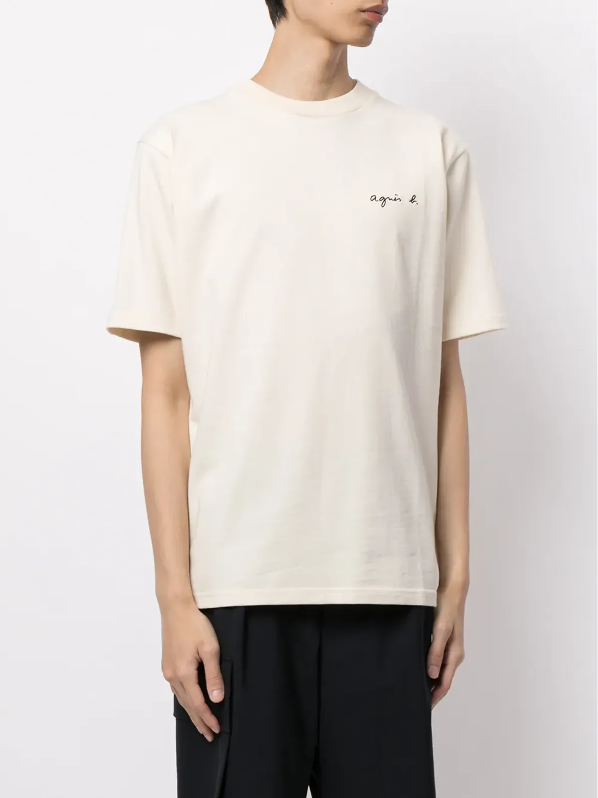 agnès b. 刺繍ロゴプリント Tシャツ - 画像3