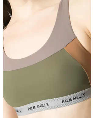 Palm Angels カラーブロック パネルド スポーツブラ - グレー - サムネイル5