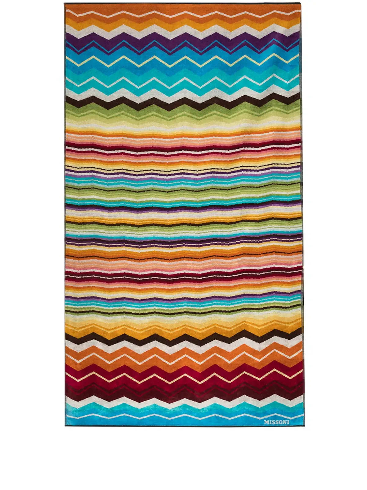 Missoni Home Hugo ジグザグ ビーチタオル - ブルー - 画像1