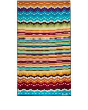 Missoni Home Hugo ジグザグ ビーチタオル - ブルー - サムネイル1
