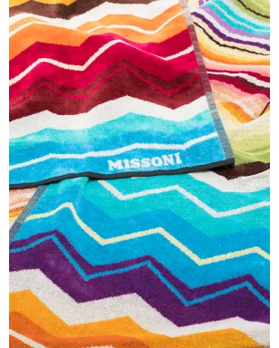 Missoni Home Hugo ジグザグ ビーチタオル - ブルー - サムネイル3
