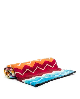 Missoni Home Hugo ジグザグ ビーチタオル - ブルー - サムネイル4