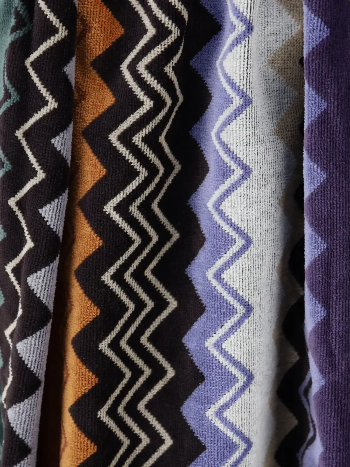 Missoni Home Giacomo ベルト付きフード付きバスローブ - 画像4