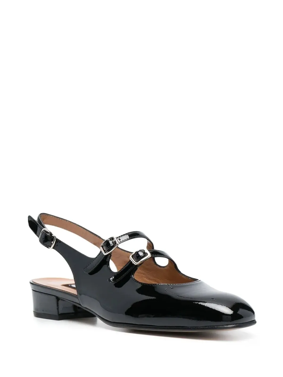Carel Paris ペシェ パテントレザー スリングバックパンプス - 画像2