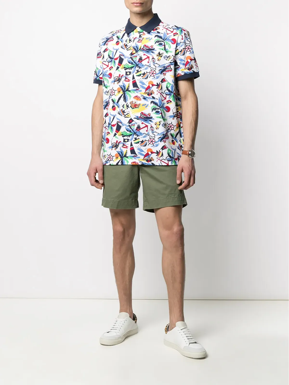 Polo Ralph Lauren ストレートレッグ チノショーツ グリーン - 画像2