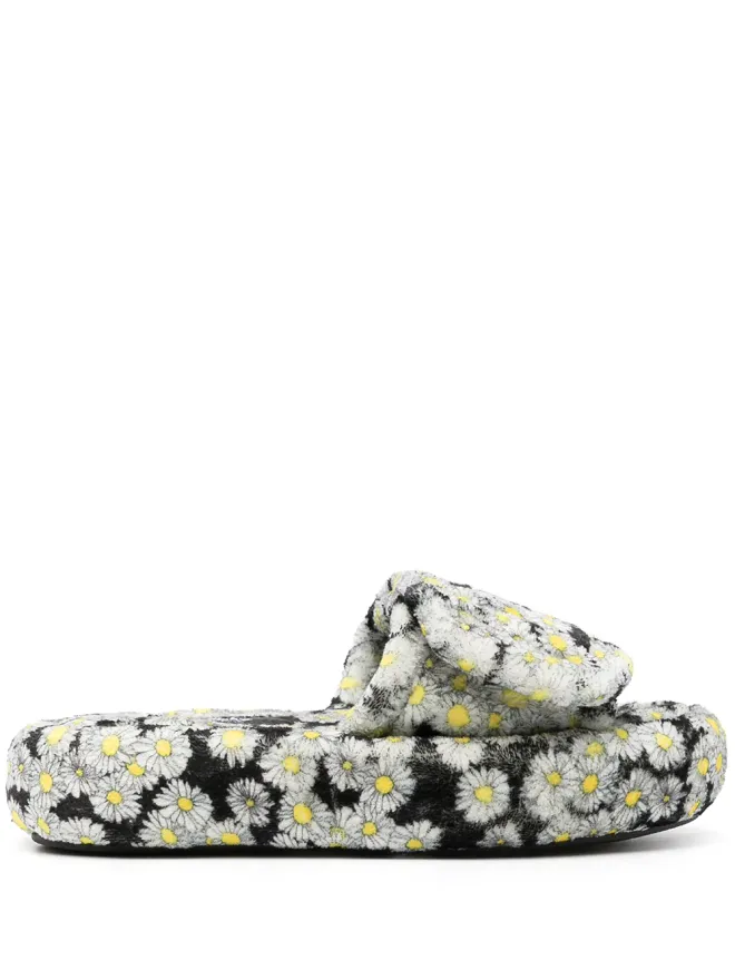 Natasha Zinko Natasha Zinko 花柄プリント プラットフォームサンダルの商品画像