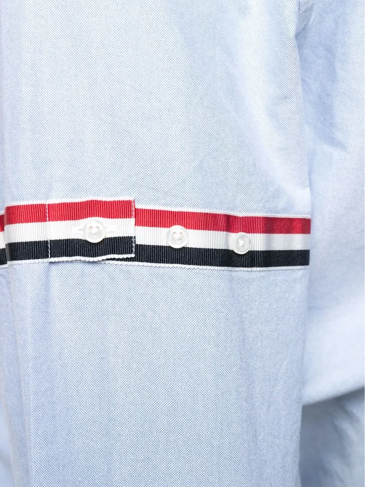 Thom Browne グログランアームバンド オックスフォードシャツ - 画像5