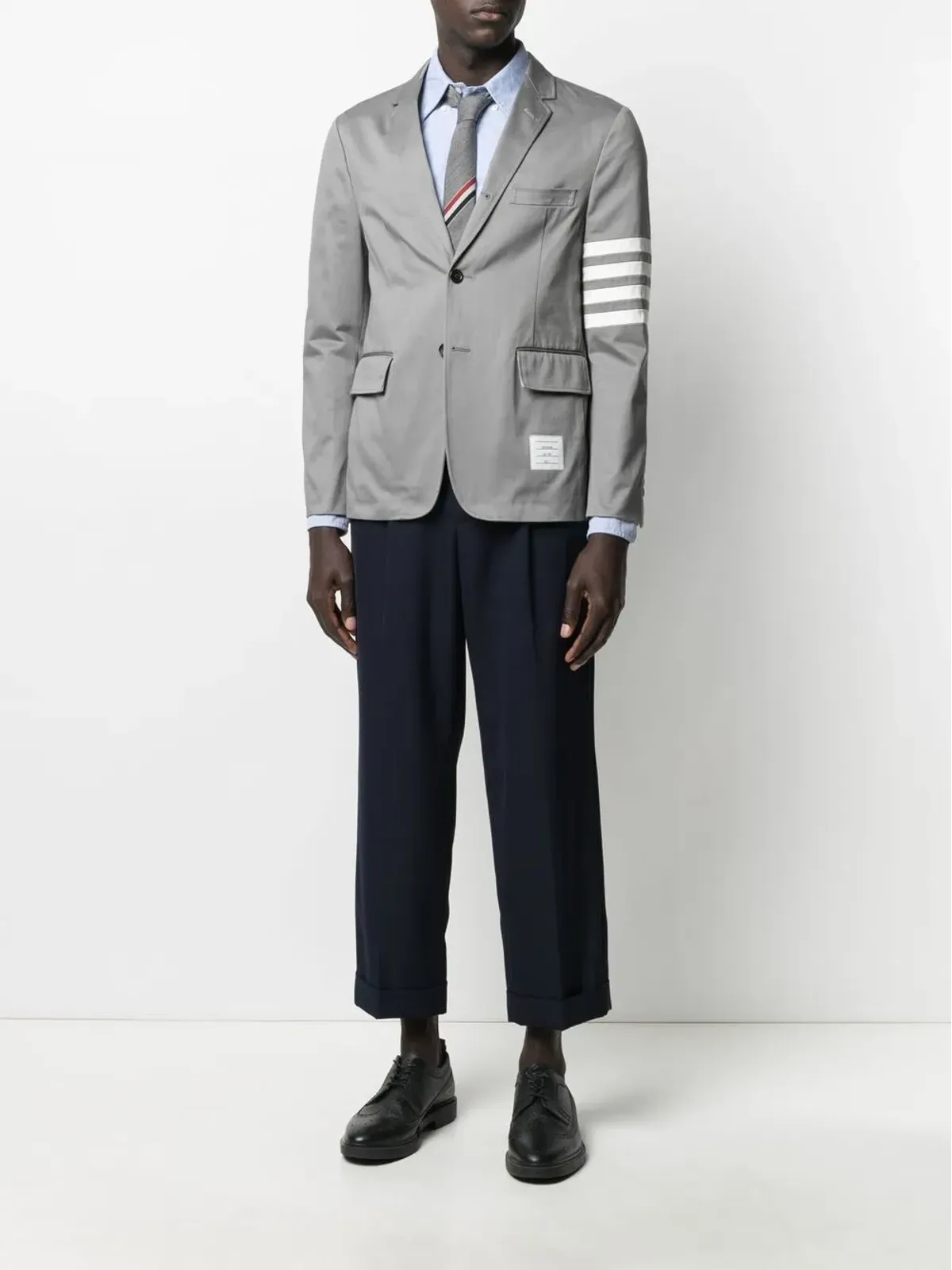 Thom Browne グログランアームバンド オックスフォードシャツ - 画像2