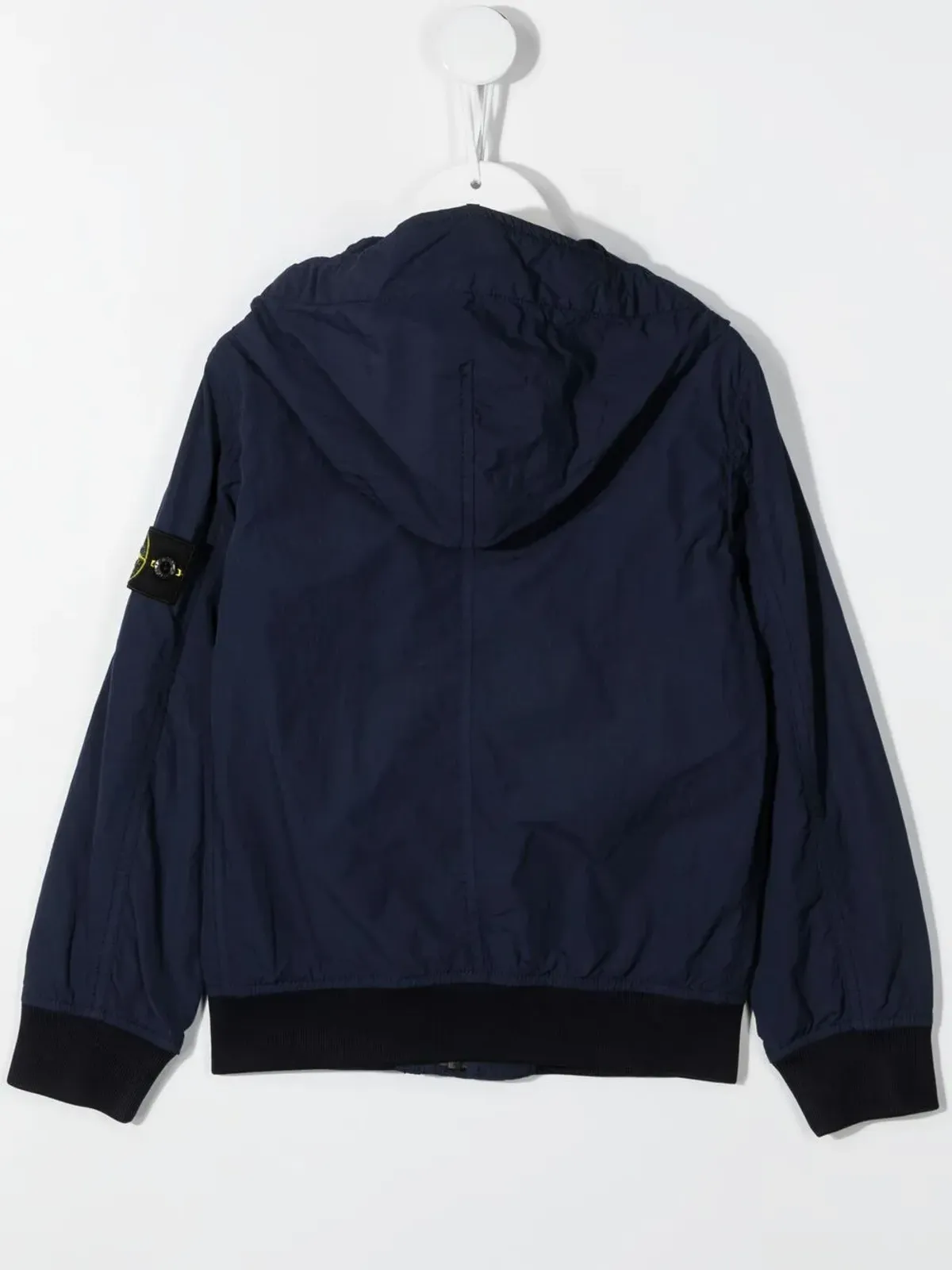 Stone Island Junior ロゴパッチボンバージャケット - 画像2