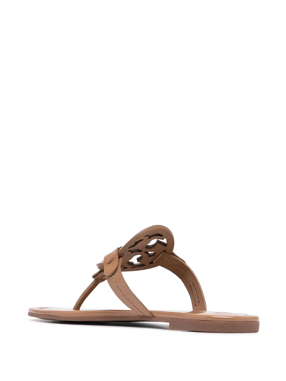 Tory Burch ミラー レーザーカット ロゴ サンダル - 画像3