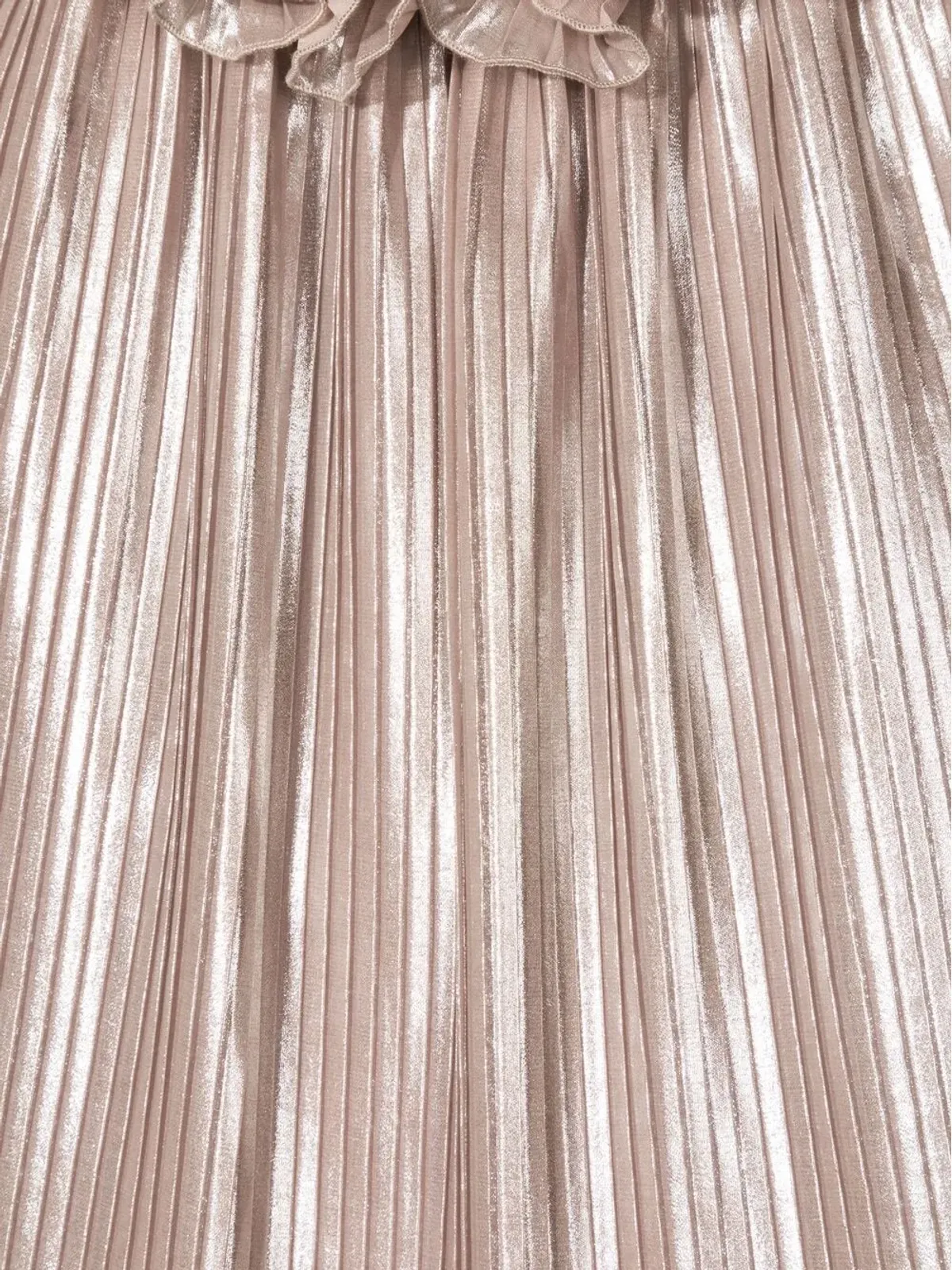 La Stupenderia ルーチ メタリックプリーツ ブラウス - 画像3