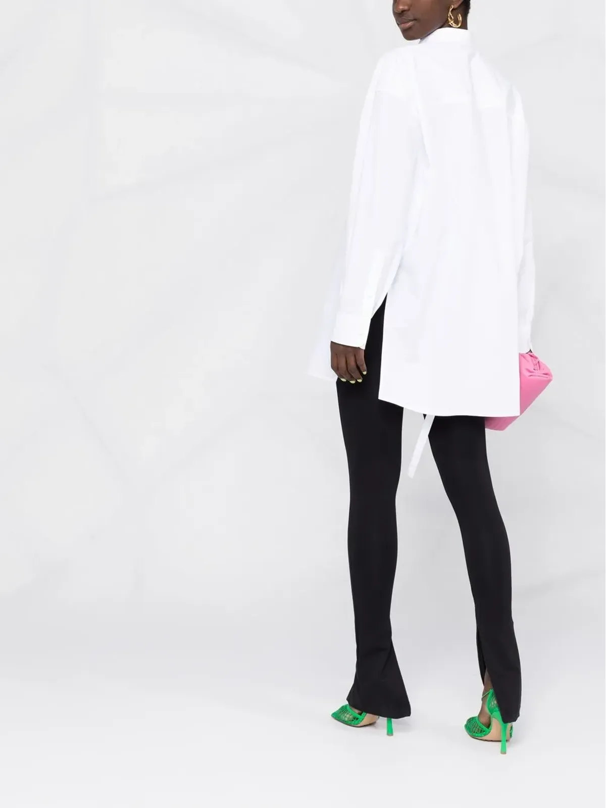 Valentino Garavani ケープスタイルのボタンシャツ - 画像4