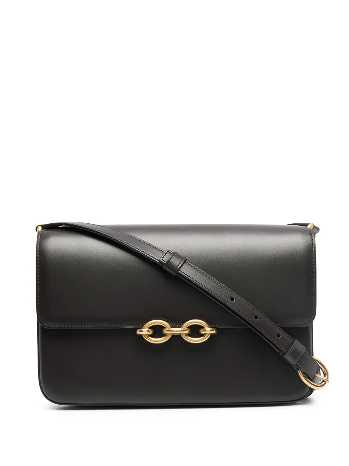 Saint Laurent Le Maillon レザー サッチェル（ブラウン） - 画像1