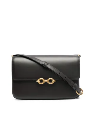 Saint Laurent Le Maillon レザー サッチェル（ブラウン） - サムネイル1