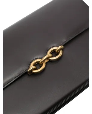 Saint Laurent Le Maillon レザー サッチェル（ブラウン） - サムネイル4