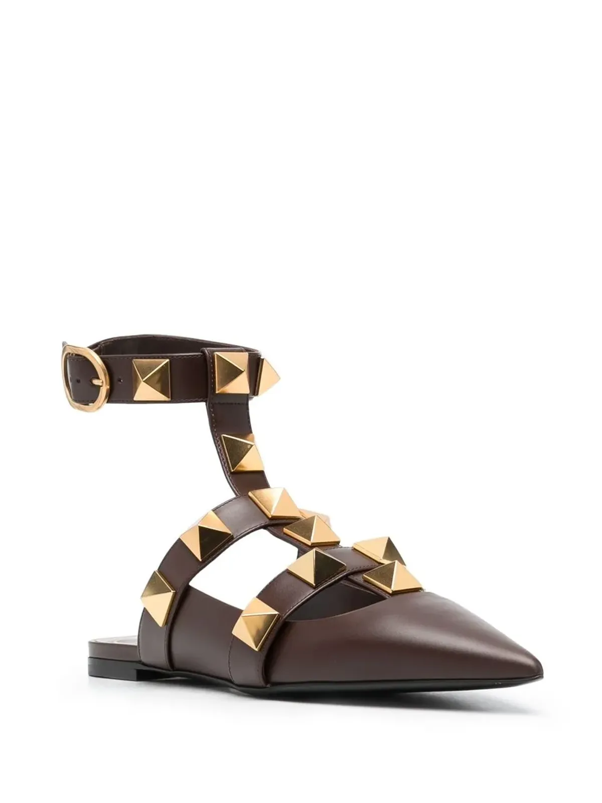 Valentino Garavani ロックスタッドディテール ポインテッドトゥパンプス - 画像2