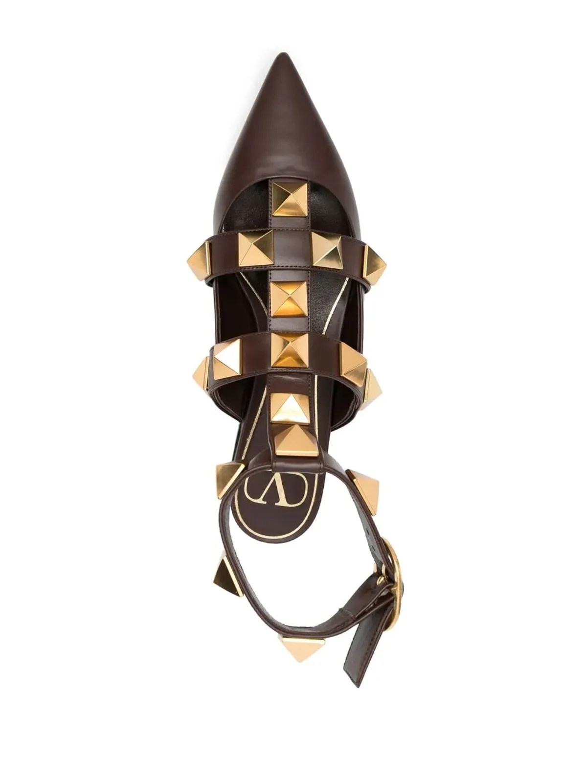 Valentino Garavani ロックスタッドディテール ポインテッドトゥパンプス - 画像4