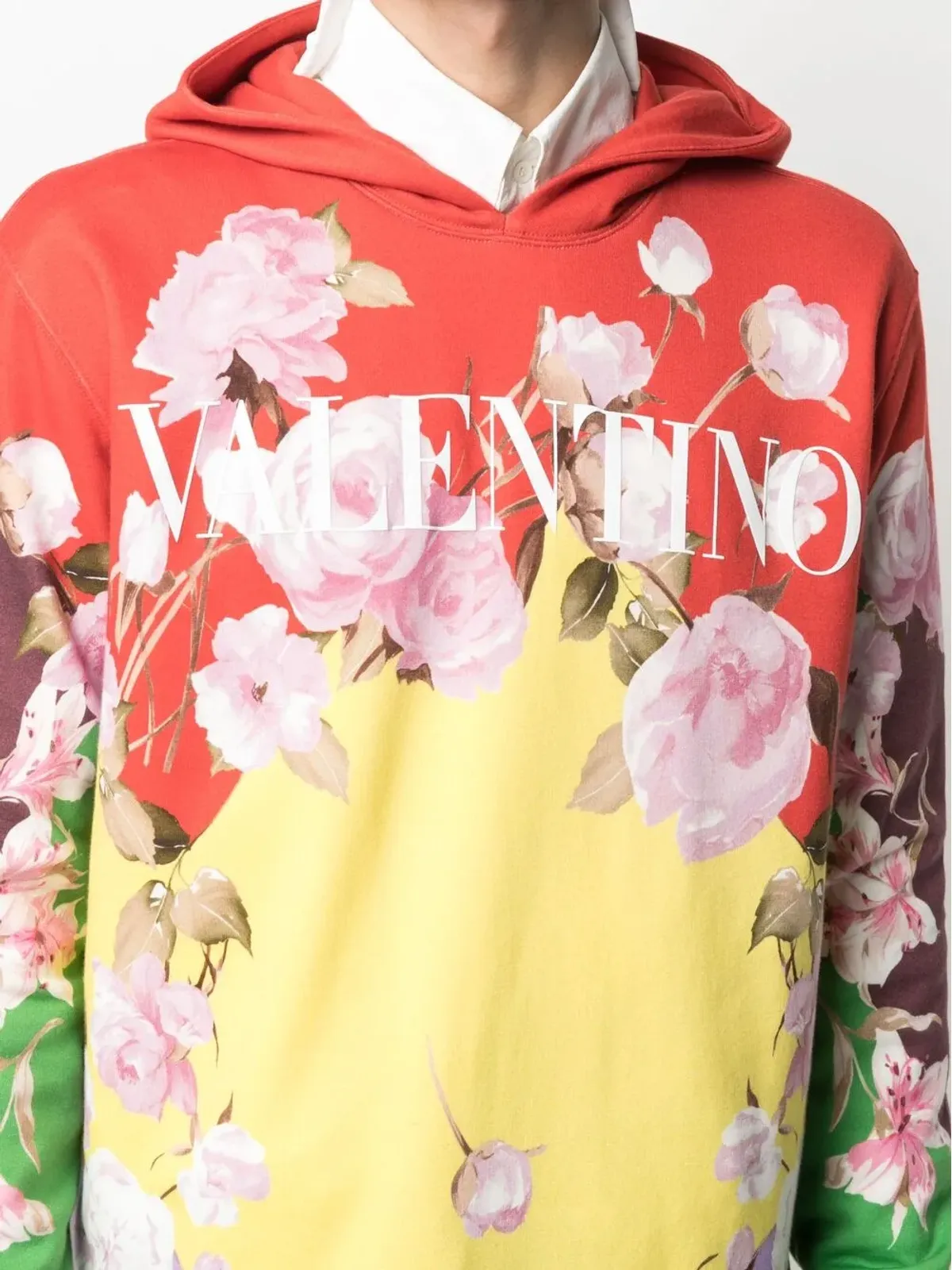 Valentino Garavani ローズプリントフーディー - 画像5