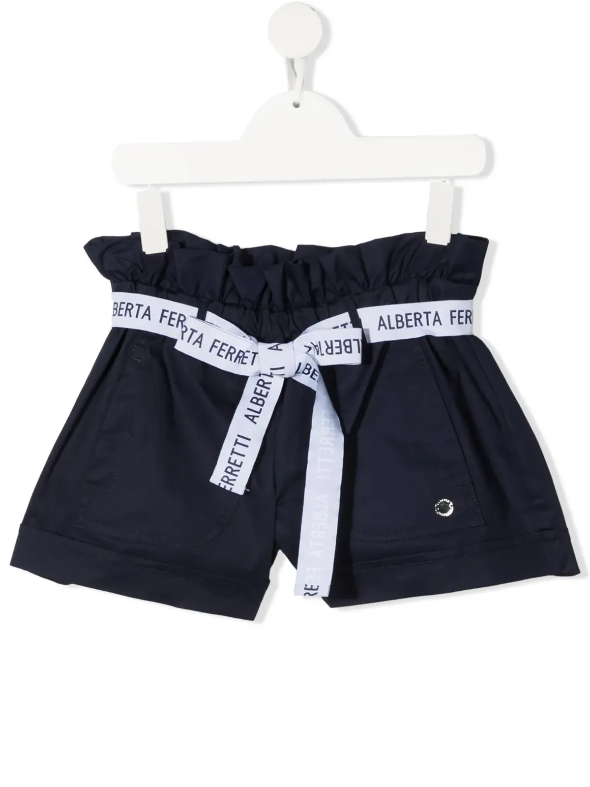 Alberta Ferretti Kids ロゴベルトショーツ - Blue - 画像1