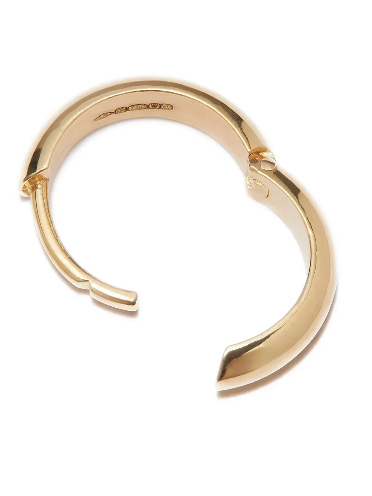 Lizzie Mandler Fine Jewelry 18kt イエローゴールド チャビー・ハギー イヤリング - ブラック - 画像2