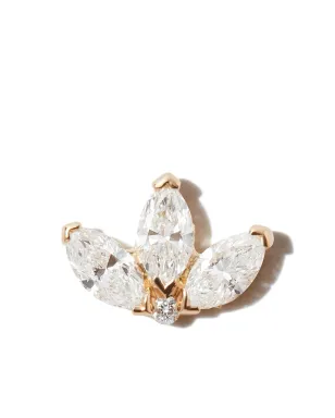 MARIA TASH 18K イエローゴールド エングレーブド ロータス イヤリング - サムネイル1