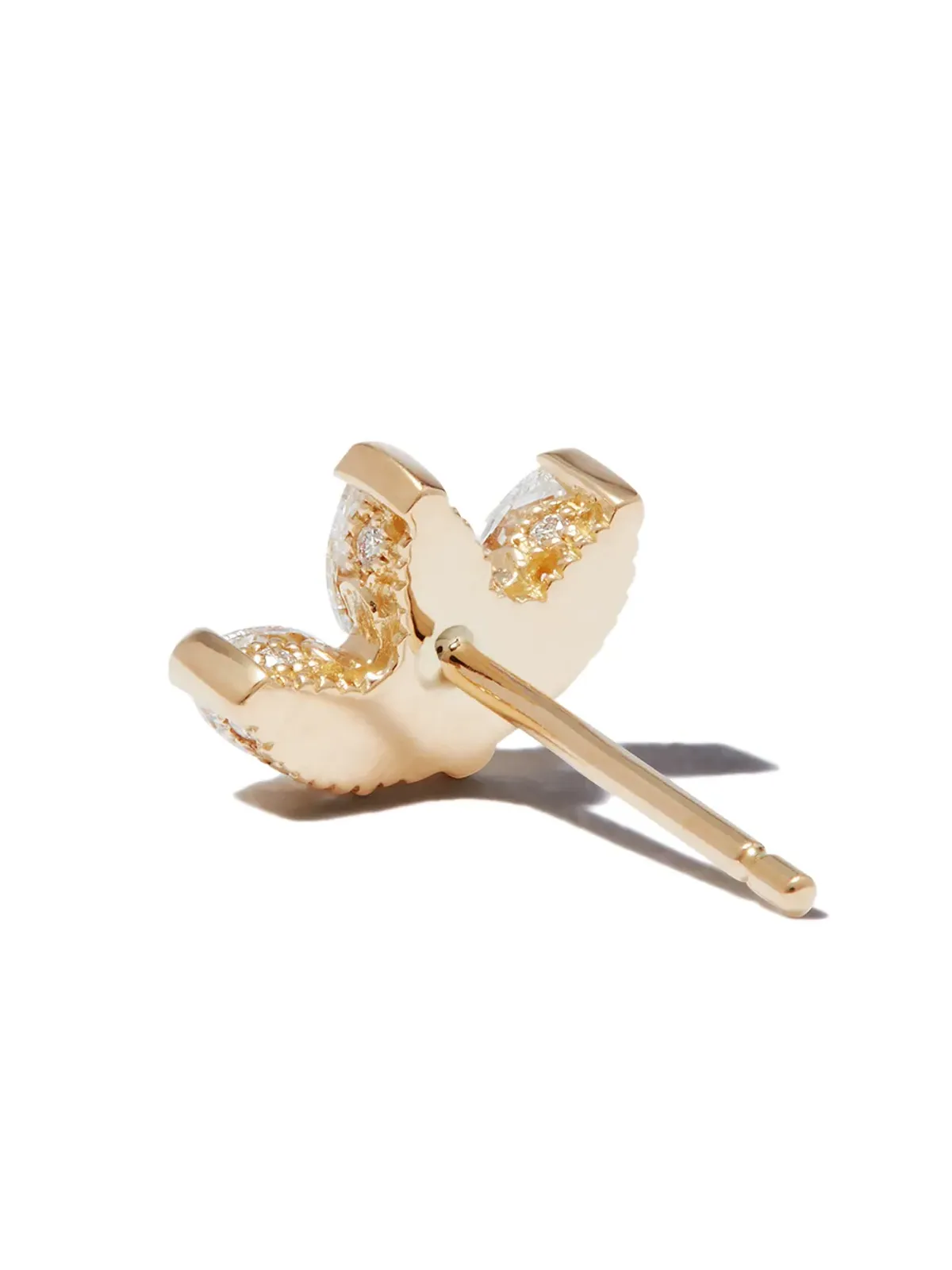 MARIA TASH 18K イエローゴールド エングレーブド ロータス イヤリング - 画像3