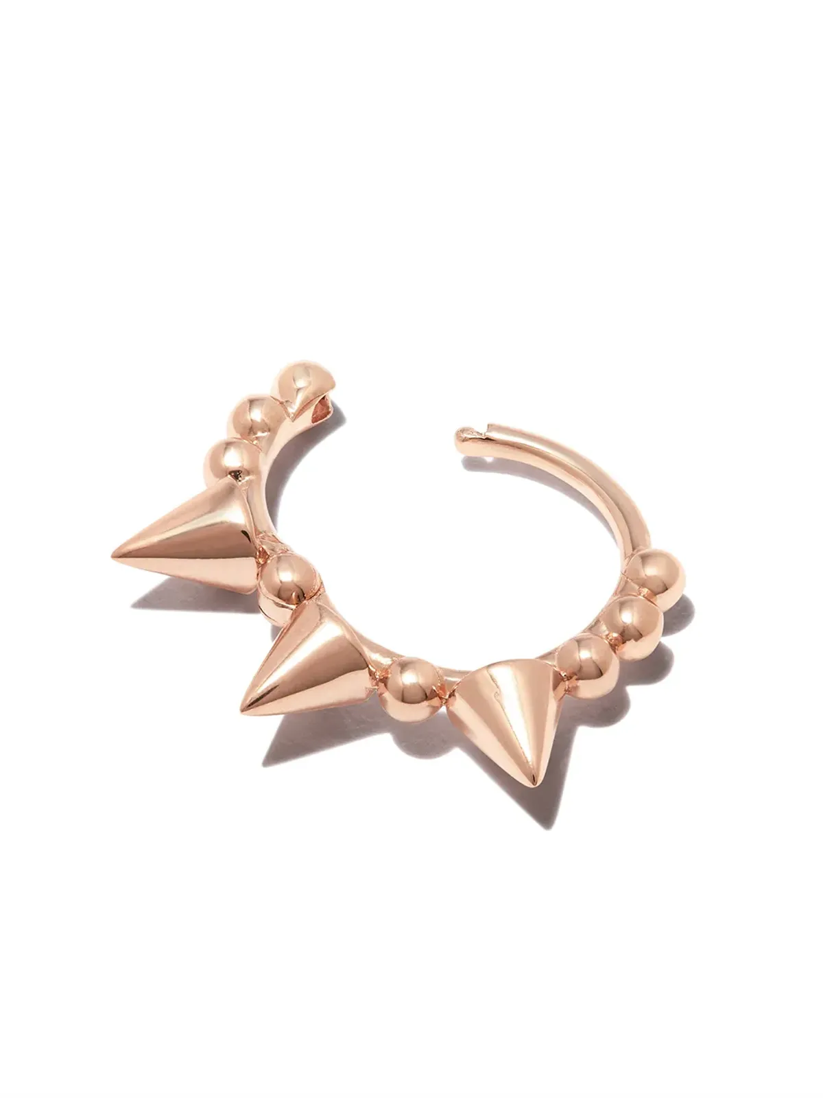 MARIA TASH 18K ローズゴールド トリプルスパイク クリックイヤリング - 画像2