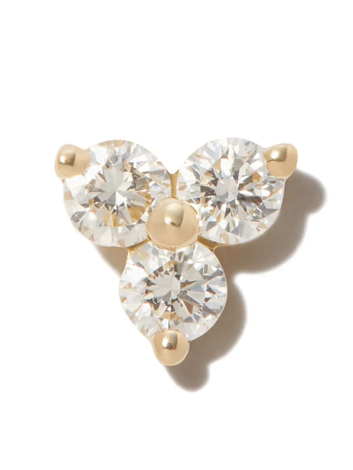 MARIA TASH 18K イエローゴールド トリニティ スタッドピアス - 画像1