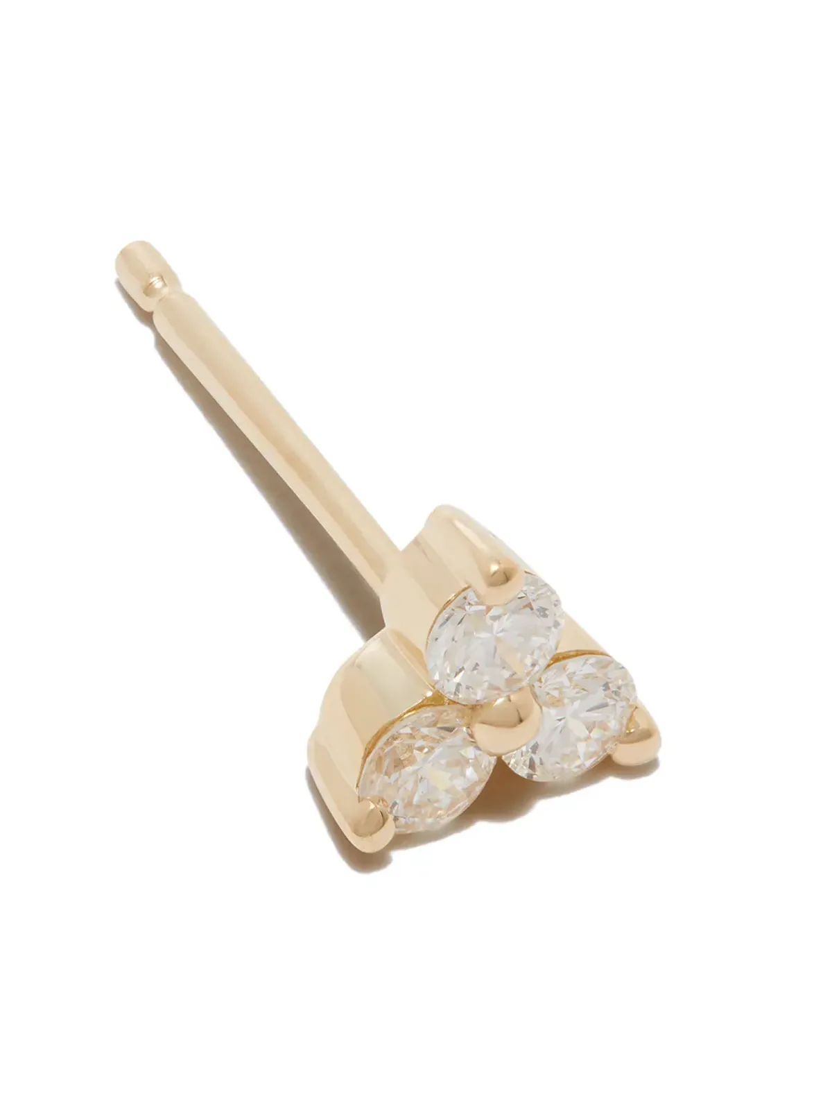 MARIA TASH 18K イエローゴールド トリニティ スタッドピアス - 画像3