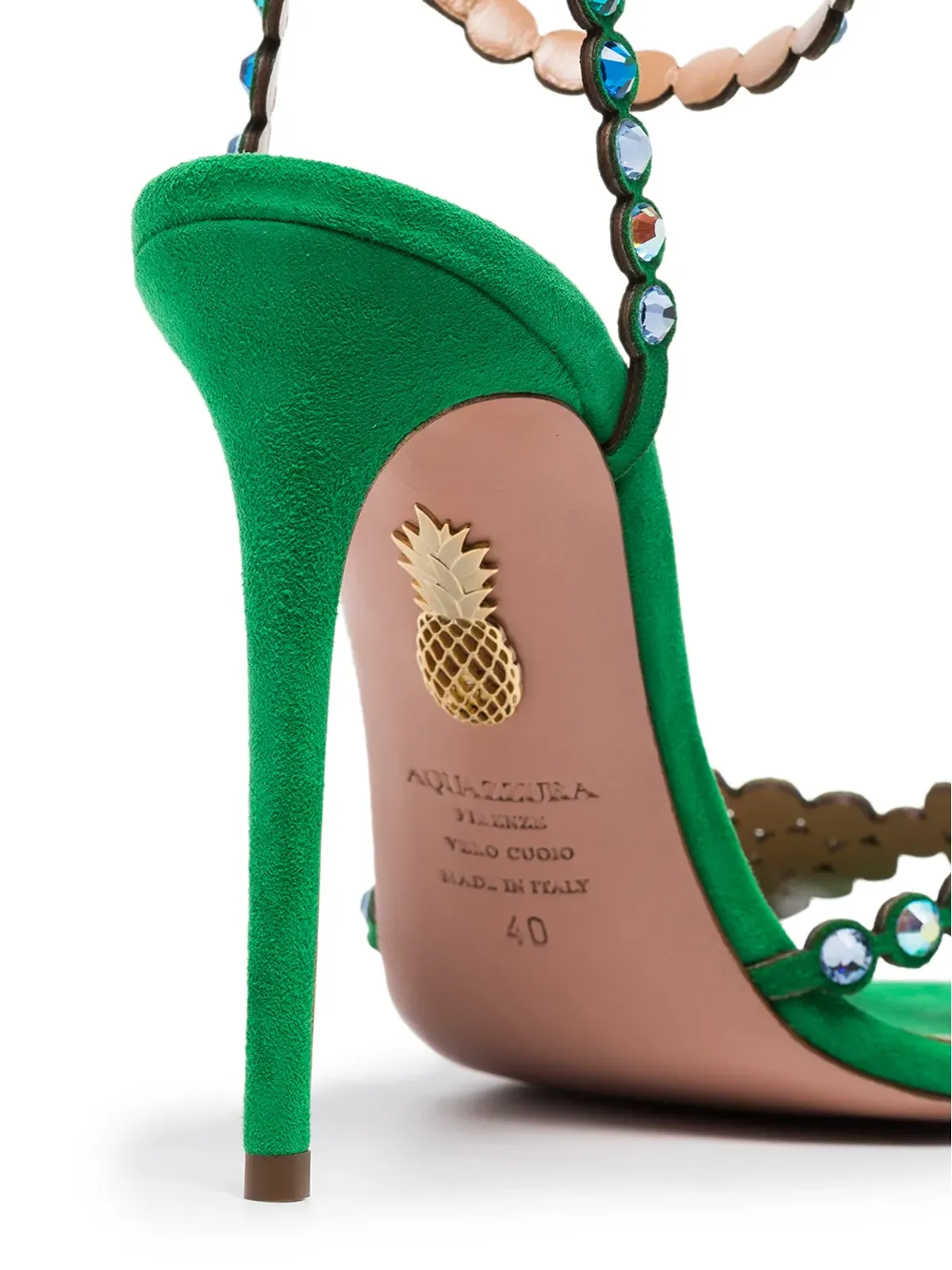 Aquazzura テキーラ スエード サンダル - 画像4