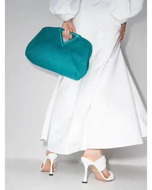 Aquazzura Twist 95mm レザーサンダル - ホワイト - サムネイル3