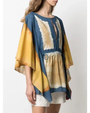 Alberta Ferretti ドレープスリーブ付きコットンチュニック - サムネイル3