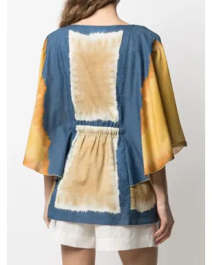 Alberta Ferretti ドレープスリーブ付きコットンチュニック - サムネイル4