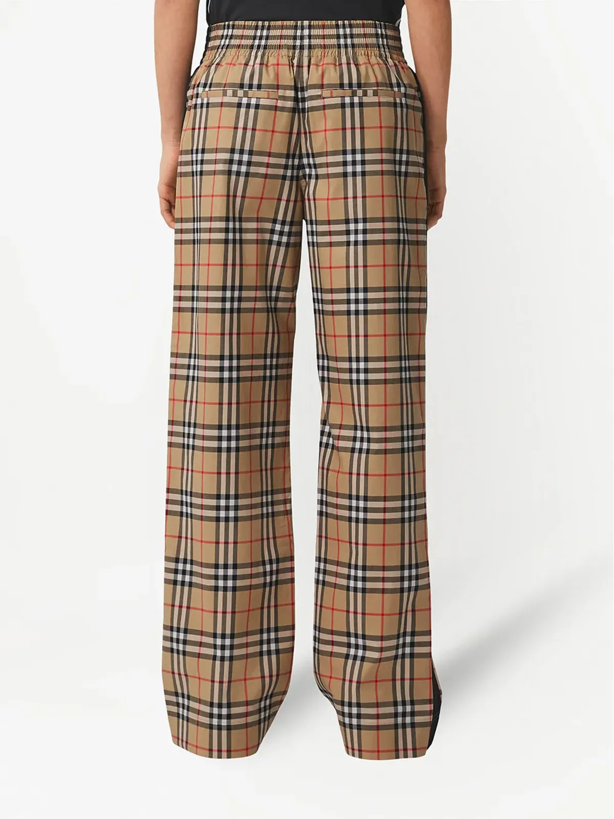 Burberry ヴィンテージチェック柄のハイウエストパンツ - 画像4