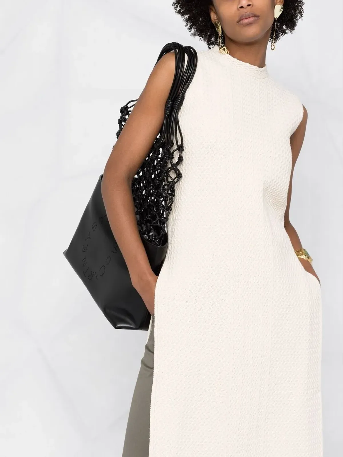 Jil Sander サイドスリット入りニットトップ - 画像5