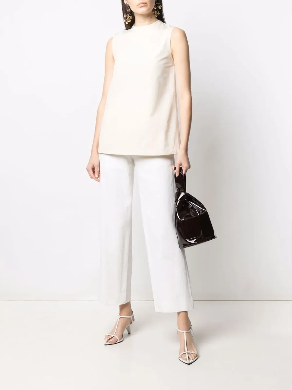 Jil Sander ノースリーブコットントップ - 画像2